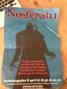 Nosferatu-affisch för filmvisning